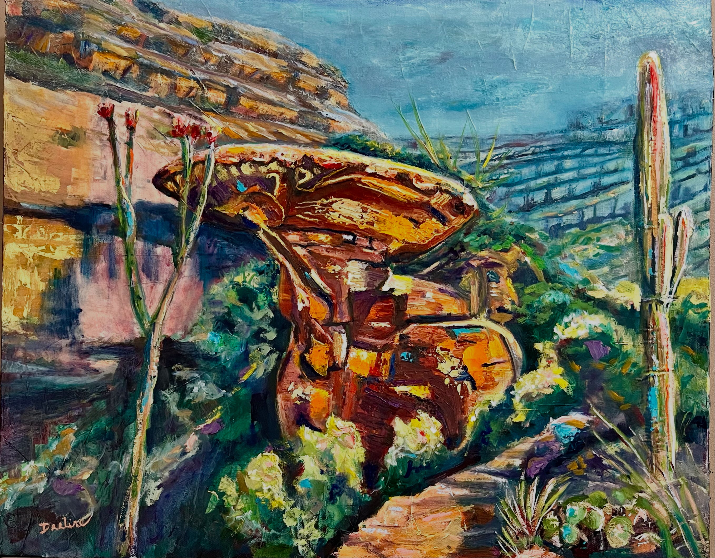 RADIANT BOOST FROM MUSHROOM ROCK 16” x 20”