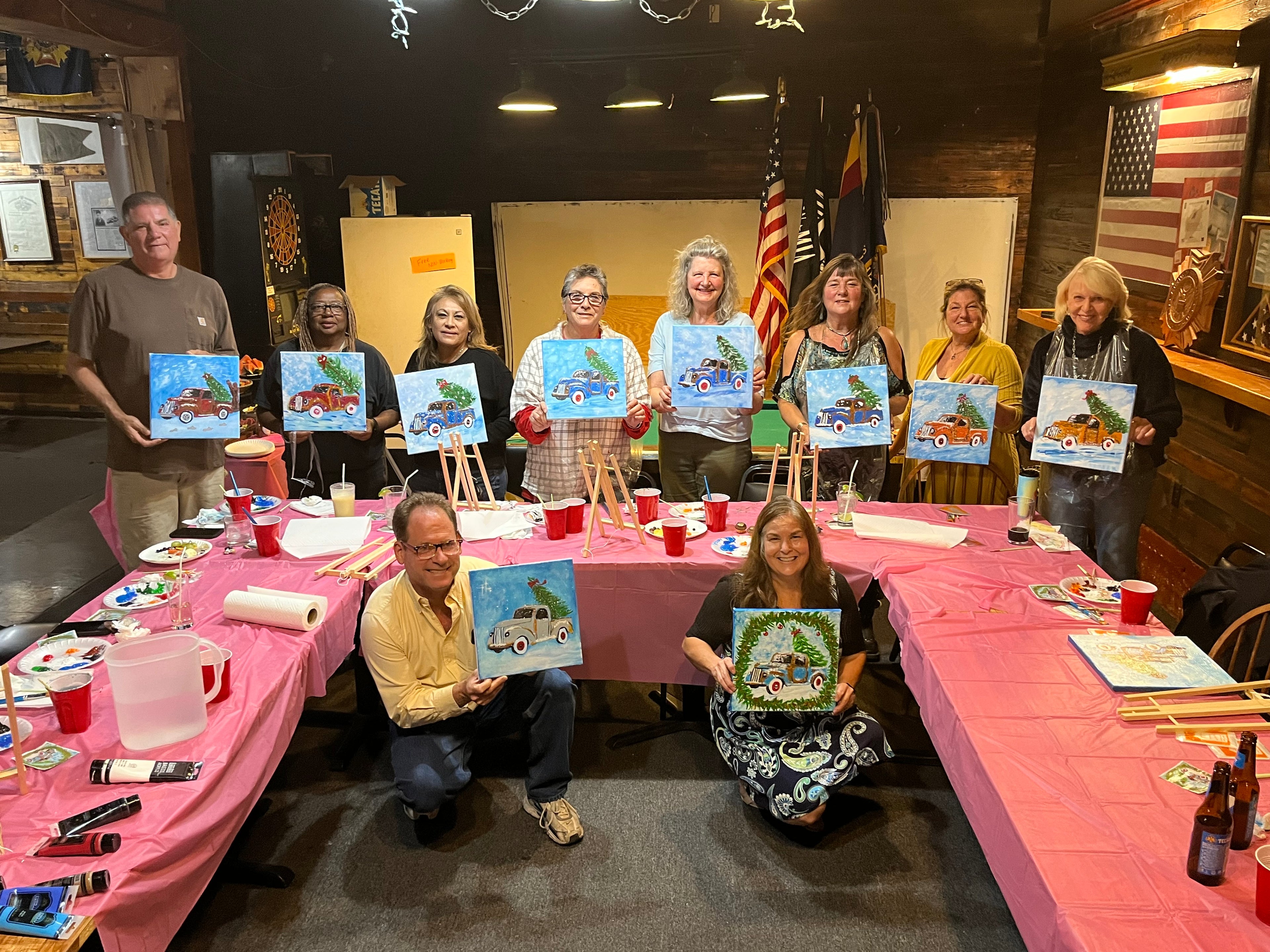Paint & Sip at Bisbee Senior center Ticket - 3pm - 5pm December 12th, 2025
