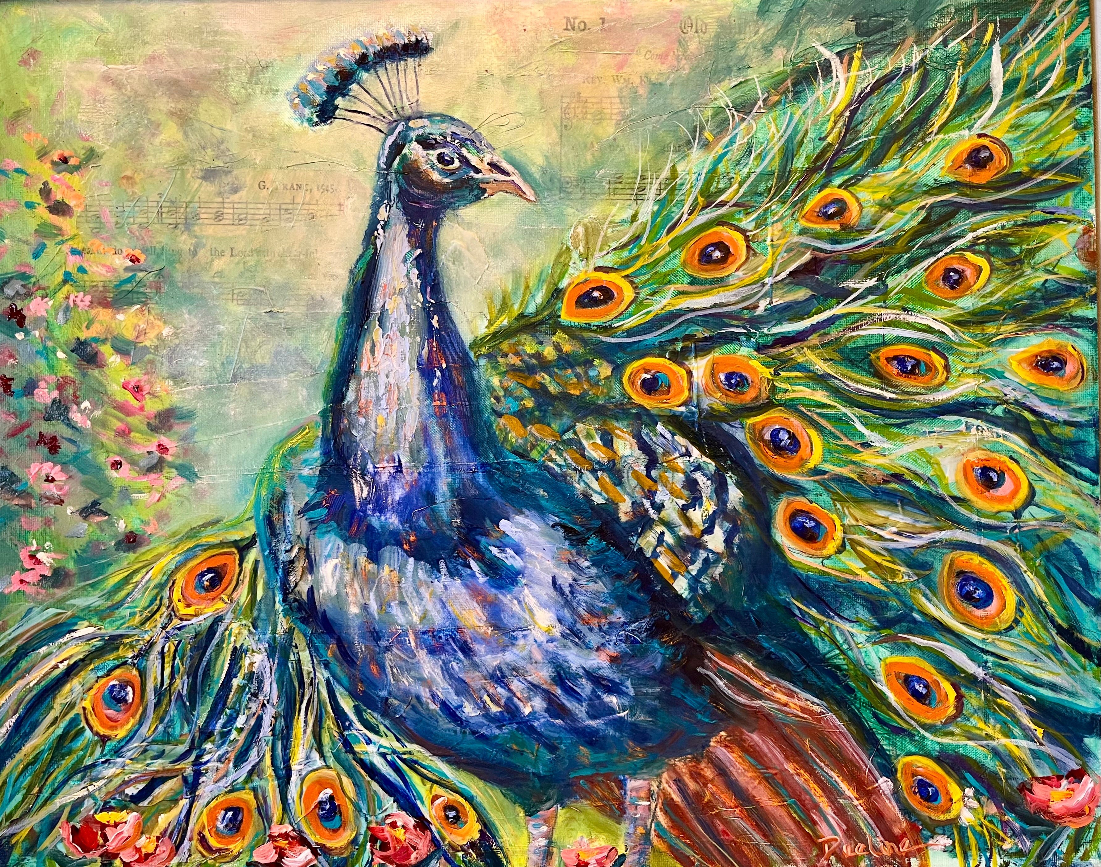 PLUME DE LA PEACOCK 16” x 20”