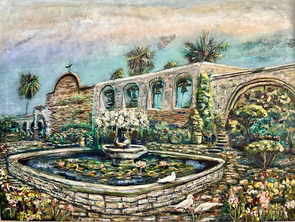 BLESSINGS AT SAN JUAN CAPISTRANO 48” x 36”