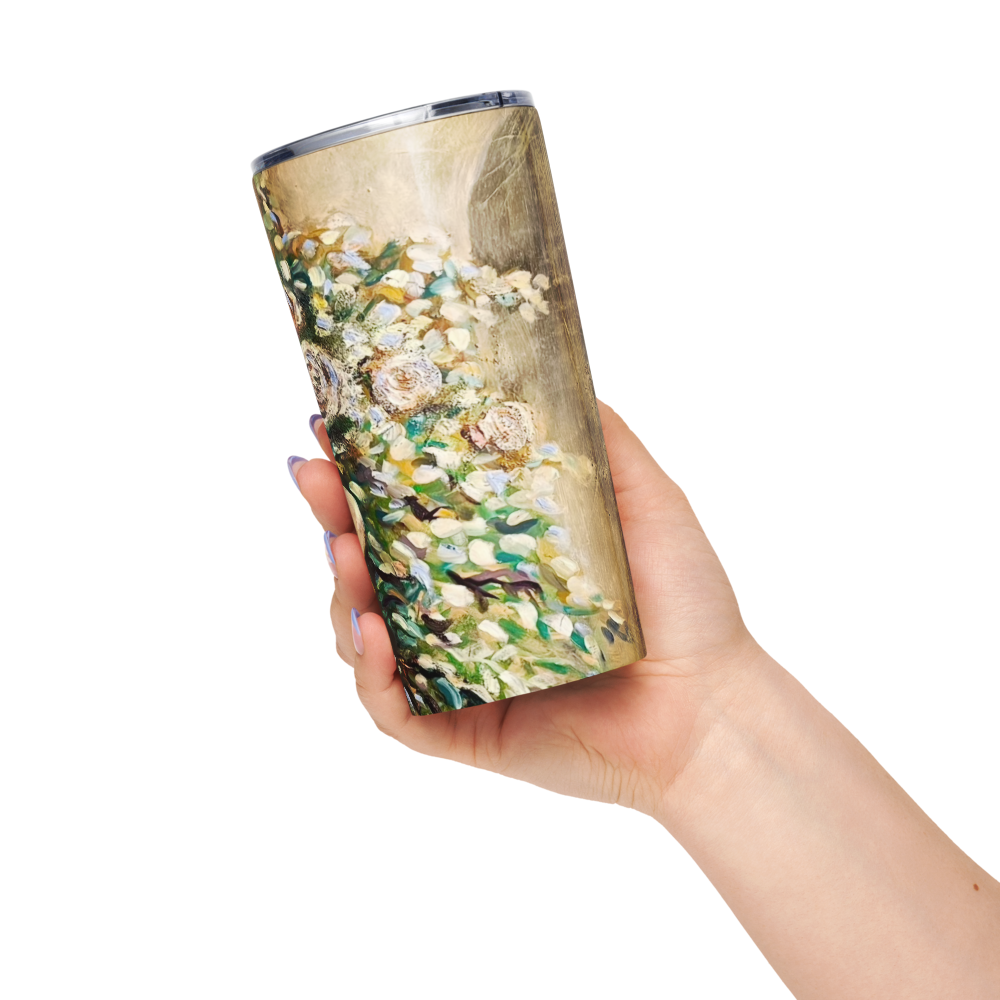 Fountain of Sweet Fragrance tapered stainless steel tumbler